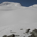 Furggeltihorn (links) mit Nordgrat. Wir erreichen den Gipfel von der hinteren Seite her.