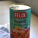 Zum Nachtessen kochte ich mir, nach 300g geräuchertem Lachs zur Vorspeise, einen Topf schwedische Ravioli. <br /><br />Ich wusste gar nicht, dass unser HIKR-Freund "Felix" eine Raviolifabrik in Schweden hat :-)