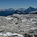 Fantastico panorama con al centro del pianoro il rifugio Rosetta