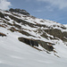 Finalmente quasi verso l'Alpe di Carì: si intravede la traccia di discesa