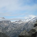Panorama dal Colle Piccolo Altare 2630 mt versante Val Quarazza. Si vedono: Pizzo Bianco e Strahlhorn.
