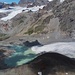 Il laghetto di fusione del ghiacciaio