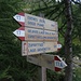 Hier habe ich auf etwa 2185 m den Verbindungspunkt zwischen den Steigen Nr. 17 (ab Zufritthütte) und 17A (ab Staumauer) erreicht .....
