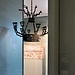 Un lampadario in ferro conservato al Museo Archeologico Nazionale.