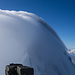Am Gendarm hüllt sich der Gipfel in Wolken