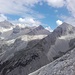 Kaltwasserkarspitze, Rauhkarlspitze, Unbenannter Gipfel und Moserkarspitze kommen zum Vorschein.