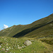 Rückblick zum Lahnkopf und der Hangtraverse.