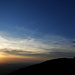 Das Gipfelkreuz des Fänerenspitzes in der Abendsonne