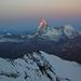 Das Matterhorn im ersten Tageslicht.