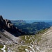 Dalla Forcella, vista sulla vallata percorsa e sull'Alpe di Siusi