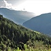 La vista sulla Val Chironico e sui monti fra Val Leventina e Val di Blenio.