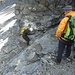 Abstieg wieder kurz vor dem Gletscher