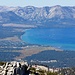 South Lake Tahoe seen from the top of Monument Peak
