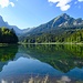 Stille, glatte Oberfläche. Wie ein Spiegel präsentiert sich der Obersee.