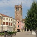 Cologna Veneta. La Torre Civica da via Dea Piccini.