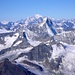 ganz hinten der Mont Blanc 4808m