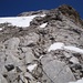 Steilgelände vor dem Gipfel