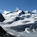 Blick vom Pitztaler Gletschersteig auf die Wildspitze.