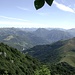 Veduta verso la Bergamasca con le cime della Val Taleggio e della Val Brembana.