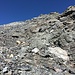 Schlussaufstieg zum Gletscherhorn im Geröll