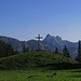 Das Kreuz am Älpele mit dem Aggenstein / La croce dell`Älpele
