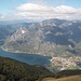 Veduta aerea verso Porlezza e verso le montagne della Valsolda