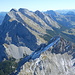 ein Traum, im VG die Raffelspitze, dahinter die nördlichste Karwendelkette von der Schlichtenkarspitze bis zum Kuhkopf