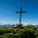 Gipfelkreuz Gustispitz - schön schief :-)