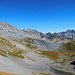 Aussichtspunkt oberhalb des Col de Fenestral,<br />Rückblick auf den Aufstiegsweg über die Euloiebene