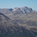 Blick zum Piz S-chalambert Dadaint und Nachbarbergen. Alle 6 bezeichneten Gipfel habe ich inzwischen bestiegen.