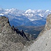 Blick vom Sattepunkt P. 3.146 in Richtung Aletschgletscher