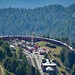 Tiefblick auf die Bahnschlaufe Alp Grüm