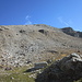 La bifida e pietrosa sommità del Monte Brun o Monte Croce 2895 mt.