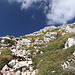 Im Aufstieg zum Monte Terminillo - Immer wieder geht's nun über felsige Stellen.