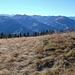 Blick in südwestliche Richtung zu einem Bergkamm der Kitzbüheler Alpen