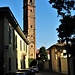 Il campanile dell'ex chiesa di Santa Maria Vecchia.