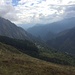 Blick nach Rimella und talauswärts durchs Val Mastallone