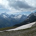 Start der langen Grattour - mit hohen Walliser Gipfeln