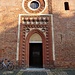 Robbio. La trecentesca chiesa di San Michele con la facciata decorata in cotto e sorta probabilmente su un preesistente edificio di epoca longobarda.