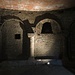 La cripta sottostante l'abside scoperta solo nel corso dei restauri del secolo scorso.