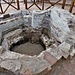 La vasca esagonale in laterizio intonacato con resti di affreschi del Battistero di San Giovanni ad Fontes.