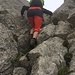 Abstieg durchs Felsband