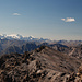 Bernina links, den Berg am rechten Bildrand kennen wir nicht.