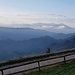morgendlicher Ausblick zum Gran Sasso (höchster Gipfel von Abruzzen und dem Appenin) und zum Monte Gordo (höchster Gipfel von Latium)