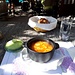 <b>Pausa pranzo con un minestrone ticinese in un grotto di Fontana.</b>