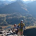Auch am Gipfelgrat noch schöner Dolomitfels