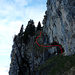 Schäferweg - die Leiter befindet sich in Höhle am Einstieg