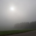 Nebel beim Landeplatz in Goritschach