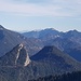 Bekannte Gesichter des Mangfallgebirges - im Hintergrund gibts sogar die Berchtesgadener zu sehen. 