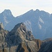 Höllhörner vor Urbeleskarspitze, Bretter- und Gliegerkarspitze